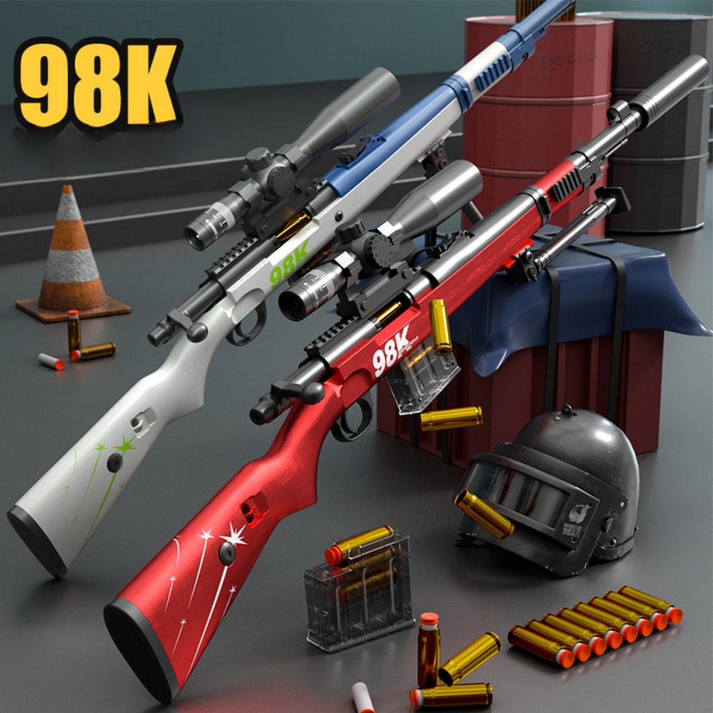 Foam Dart Gun - 98K الضغط العلوي قذيفة طرد رصاصة