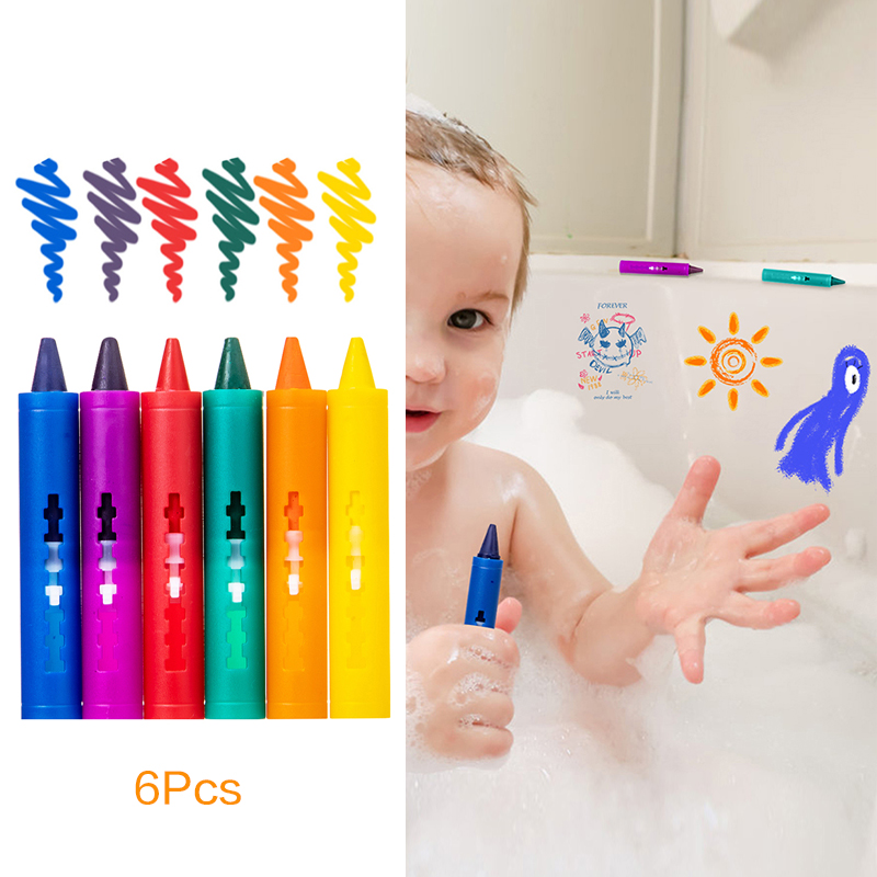 Kids Toys Drawing Easy - 6 قطعة أقلام تلوين حمام قابلة