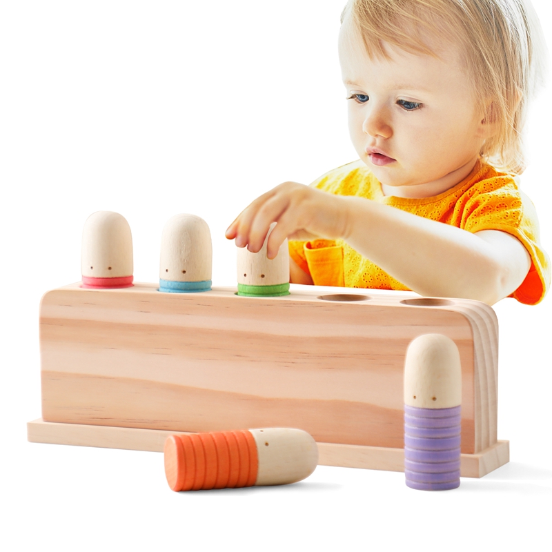 Kids Quiet Toys - لعبة خشبية للتعرف على الألوان المرتدة