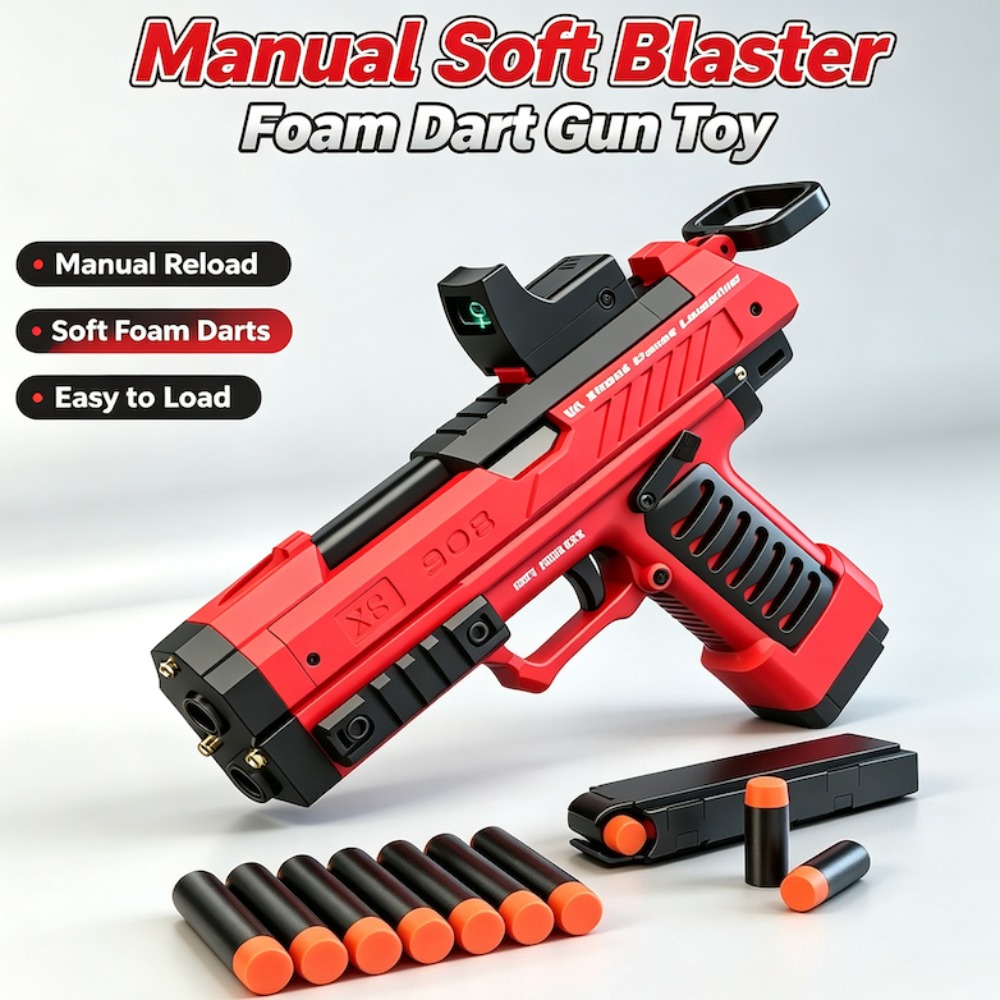 Foam Dart Gun - مسدس رابتور إيفا آمن برصاص ناعم،