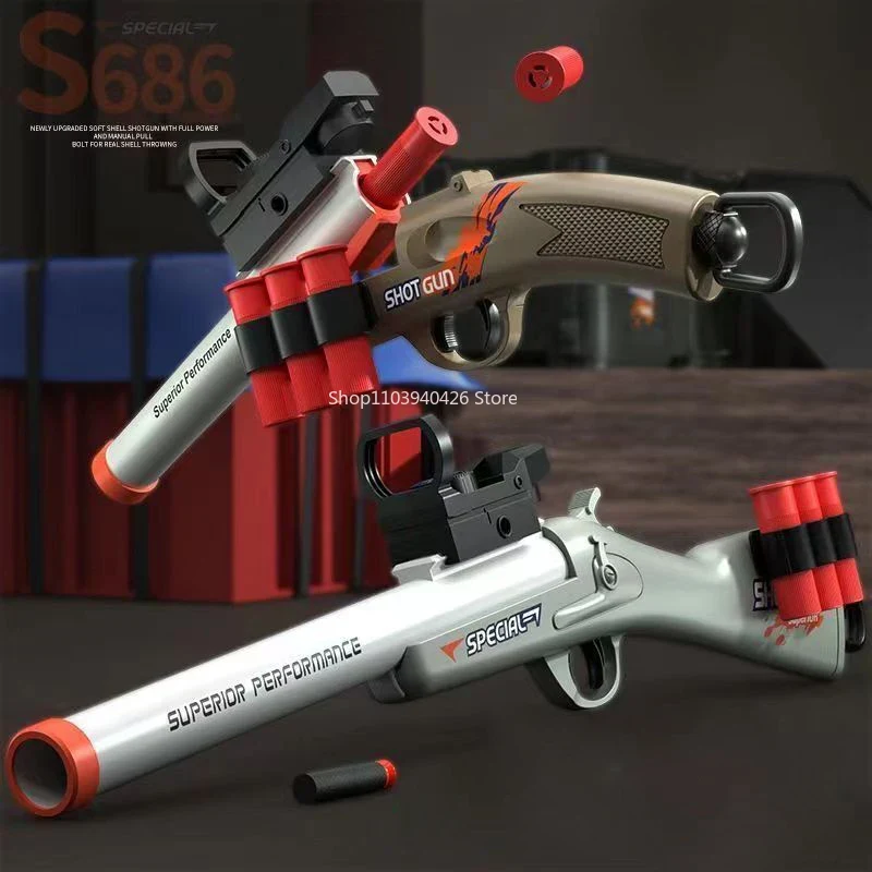 Foam Dart Gun - مسدس لعبة S686 يطلق قذائف ناعمة،