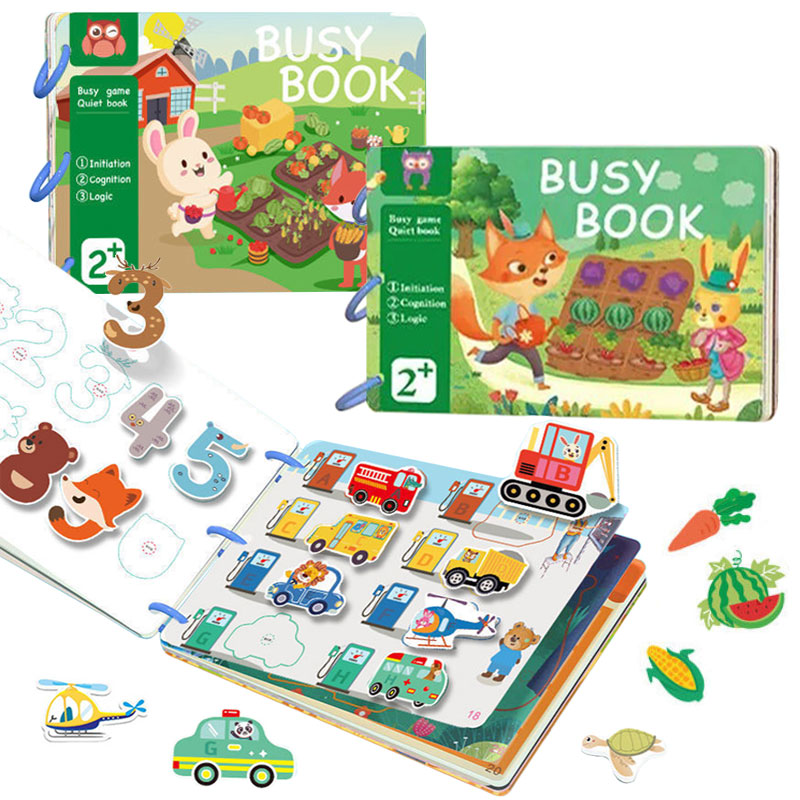 Kids Quiet Toys - ألعاب كتاب هادئ للأطفال من مونتيسوري