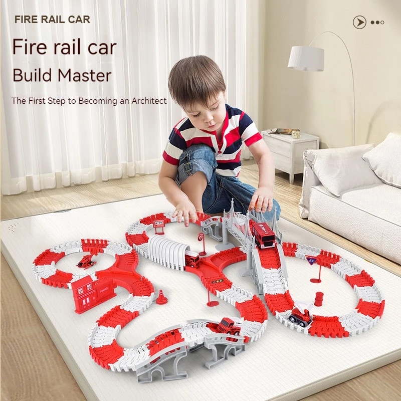 مسار محرك الحريق تجميع هندسة ا - مراجعة Sandbox Play Set وسعره