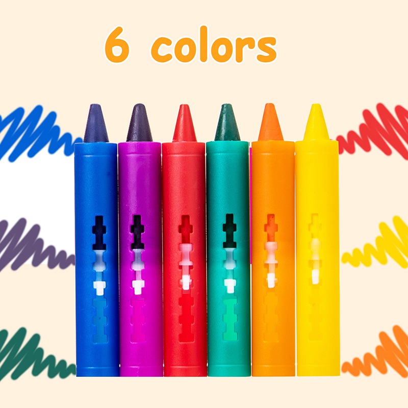 6 قطعة أقلام تلوين حمام قابلة  - مراجعة Kids Toys Drawing Easy وسعره