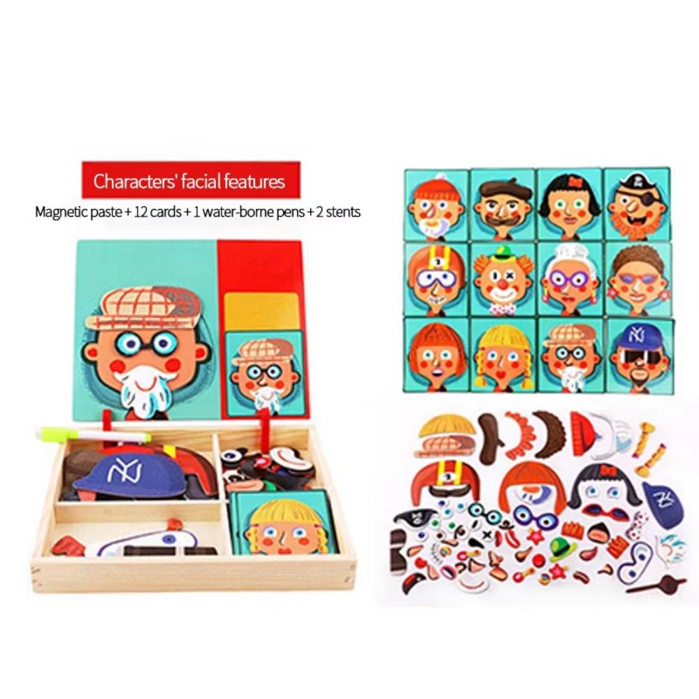 ألغاز خشبية مغناطيسية ثلاثية ا - مراجعة Kids Toys Drawing Easy وسعره