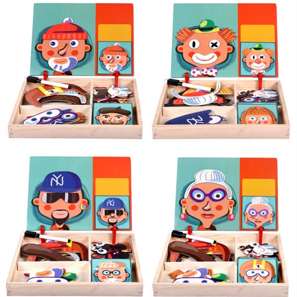 ألغاز خشبية مغناطيسية ثلاثية ا - مراجعة Kids Toys Drawing Easy وسعره