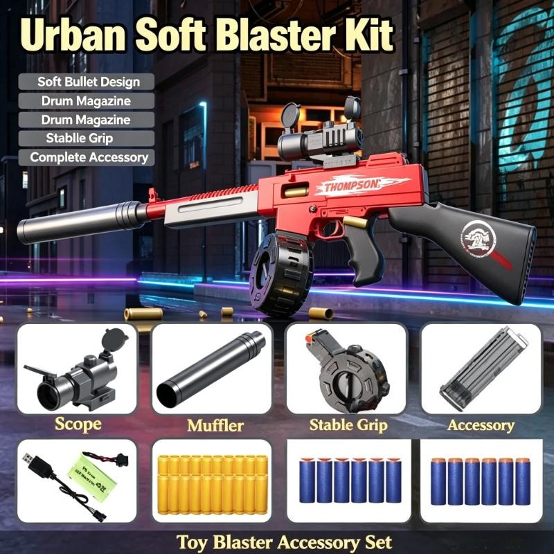لعبة بندقية كهربائية تطلق رصاص - مراجعة Foam Dart Gun وسعره