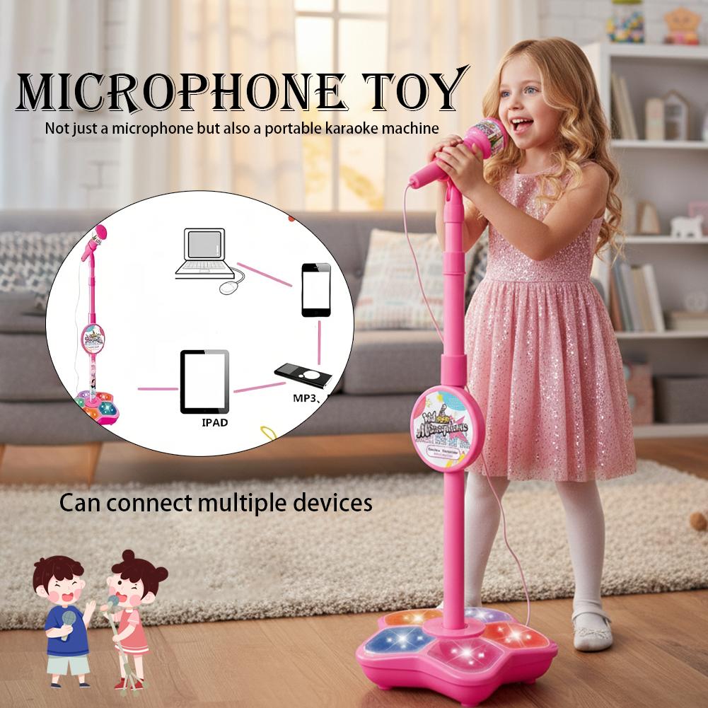 ميكروفون للأطفال مع حامل أغنية - مراجعة Kids Microphone Karaoke وسعره